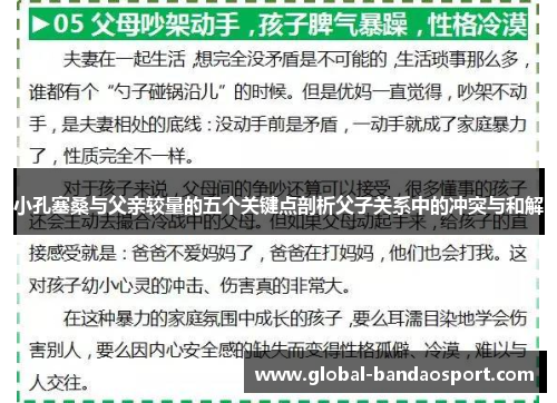 小孔塞桑与父亲较量的五个关键点剖析父子关系中的冲突与和解